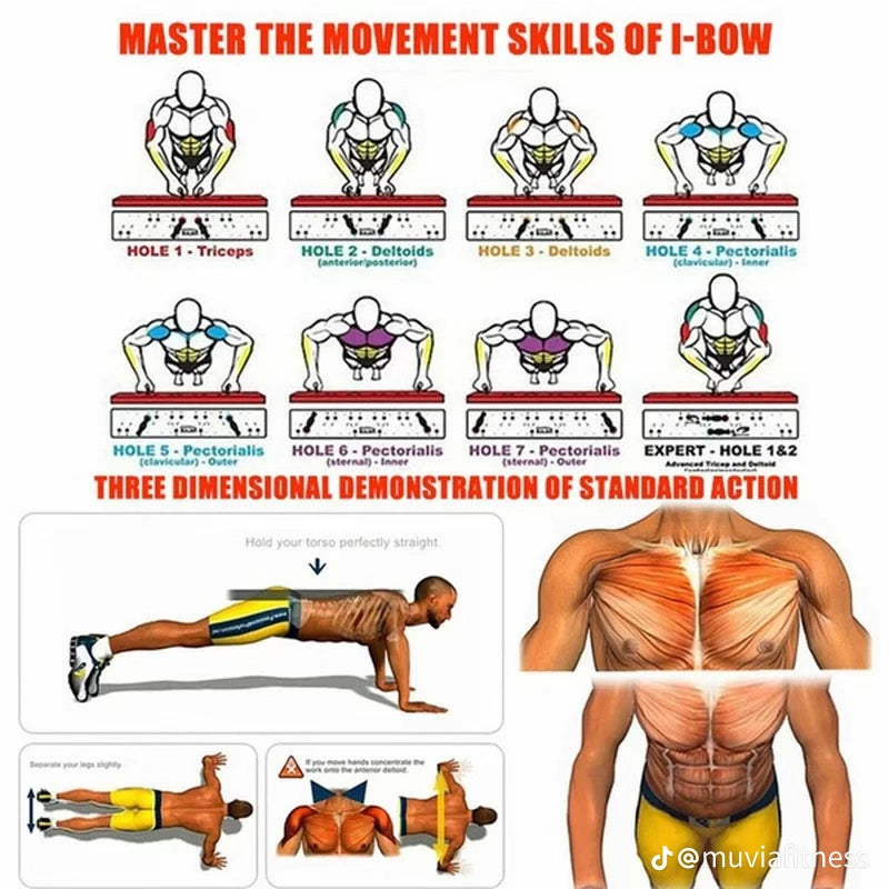 Multi-Function Push-Up Board for Complete Upper Body Workout