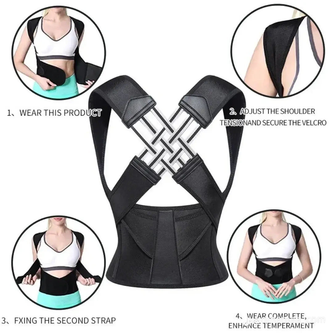 Adjustable Body Posture Corrector for Back and Shoulder Support